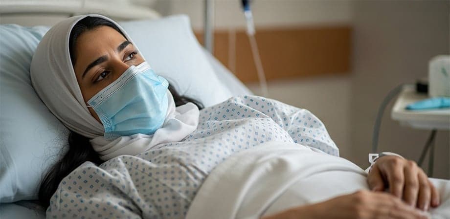 سيدة تعاني من الثلاسيميا وبحاجة إلى علاج